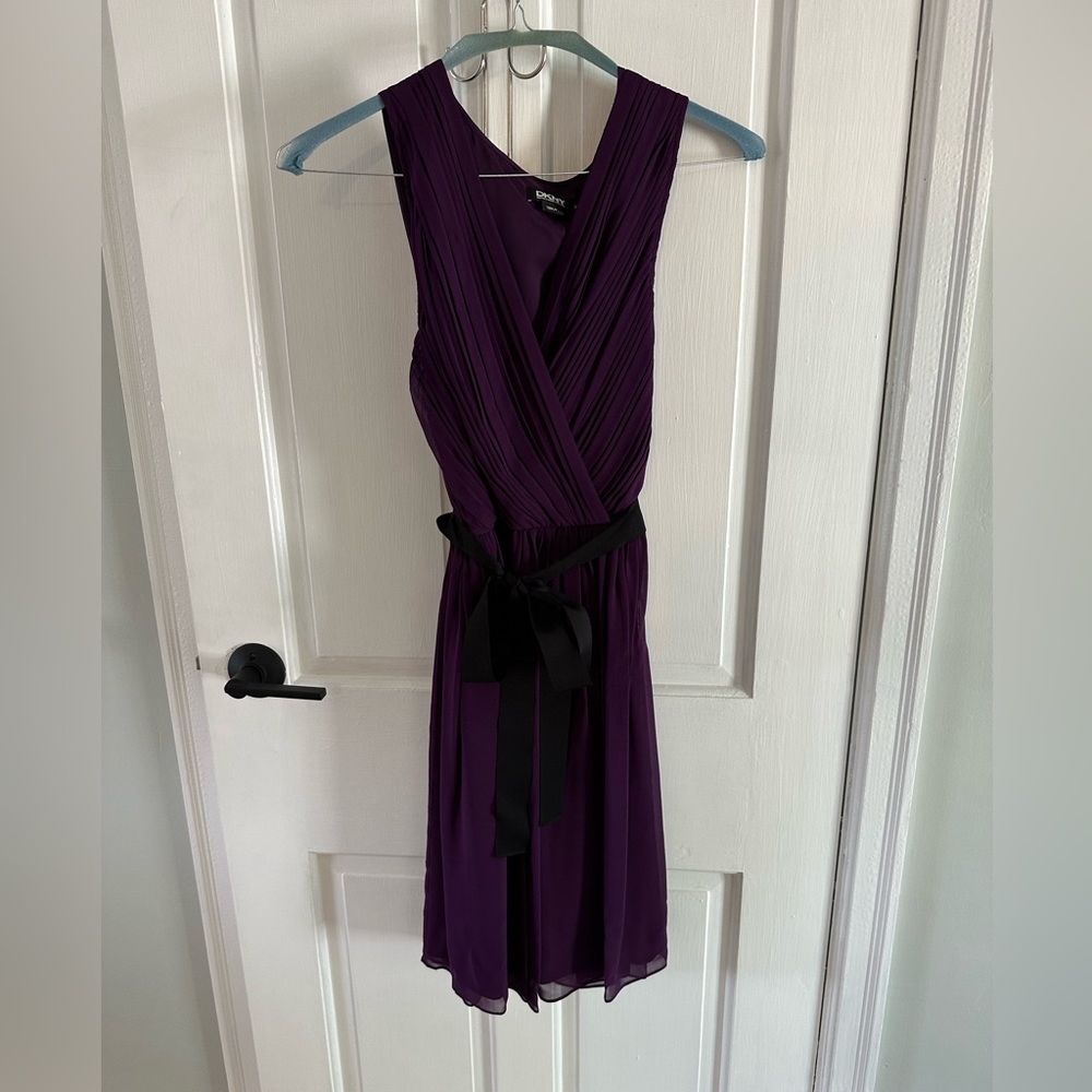 DKNY purple sleeveless dress